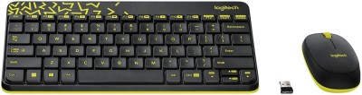 Logitech MK240 Wireless Keyboard and Mouse Combo(Black&Chartreuse Yellow)